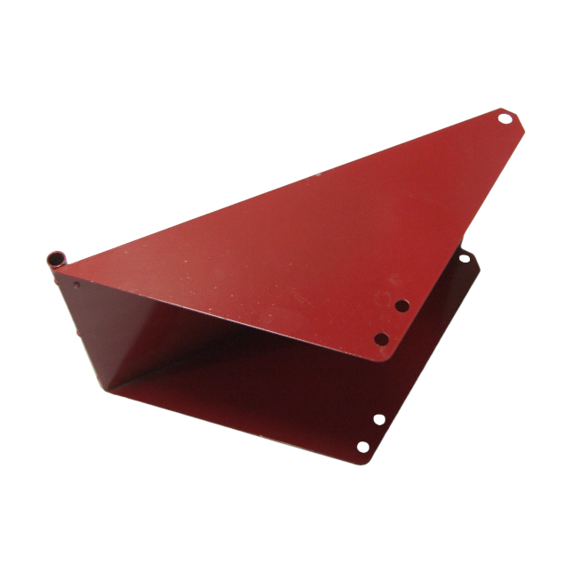 Order a A genuine replacement lower discharge deflector chute for the Titan Pro 7HP and 15HP petrol wood chipper/shredder/mulchers.