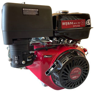 Titan Pro 15HP 420cc Petrol Engine - Parallel Shaft OHV 4-Stroke
