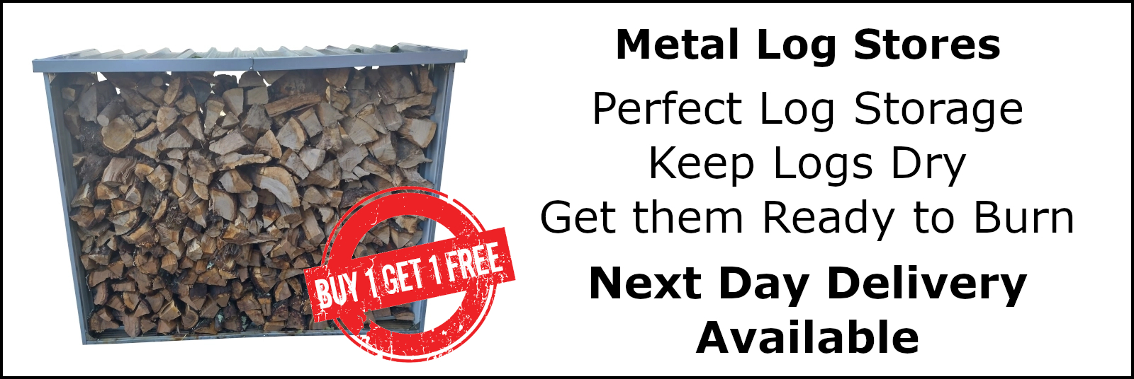 Steel Log Stores - Great Ventilation - Perfect for Drying Logs Ready to Burning!