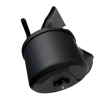 Reverse view of the 18HP air filter housing, highlighting the engine mounting points and carburetor air intake port.