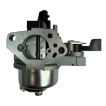 Reverse view of the TP690 flail mower carburettor highlighting the throttle linkages and mounting points.