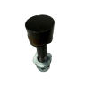 Vertical view of the Titan Pro stump grinder cutting tooth standing on its threaded fixing end, highlighting the sharp tungsten carbide cutter bit.