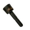 Angled view of the standalone cutter head bolt for the TPSGP15ES stump grinder, showing the threaded shaft and solid steel body.