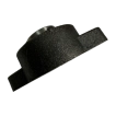 Angled profile of the legacy chipper old style bearing housing showing the 24.7mm center bore and outer mounting holes.