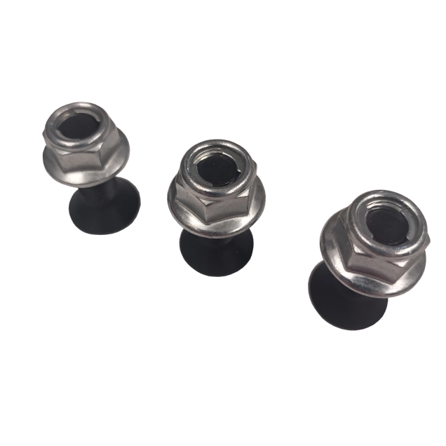 Order a A set of three replacement blade bolts for the 7HP and 15HP chipper shredder from Titan Pro. Buy only approved spares for Titan Pro machines directly from Titan Pro.