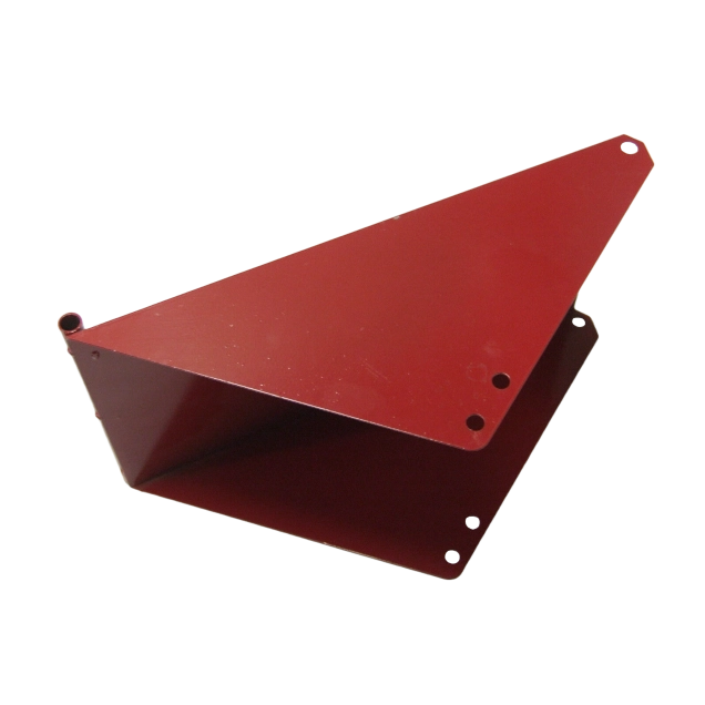Order a A genuine replacement lower discharge deflector chute for the Titan Pro 7HP and 15HP petrol wood chipper/shredder/mulchers.