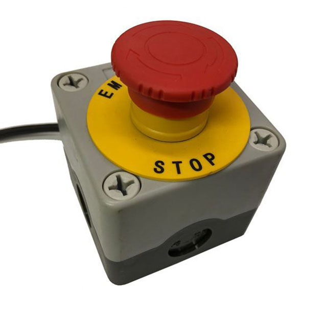 Order a A genuine replacement emergency stop button suitable for the Titan Pro BeaverTP1200 and TP600 chippers.