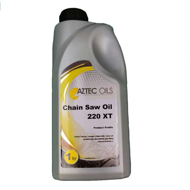 Order a One litre container of our chainsaw chain oil. This is a high grade oil which possesses excellent lubrication and anti-fling properties.