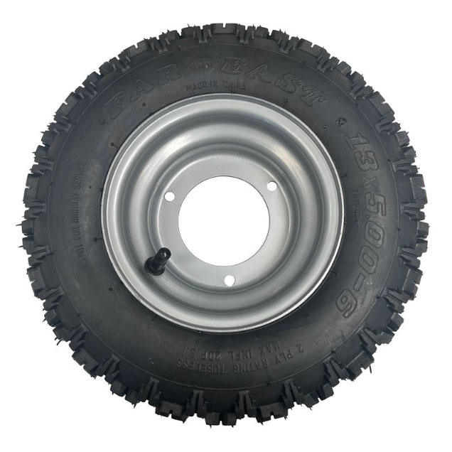 Order a A genuine replacement wheel for the stump grinder.