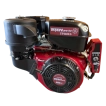Titan Pro 18HP electric start petrol engine front view with recoil backup.
