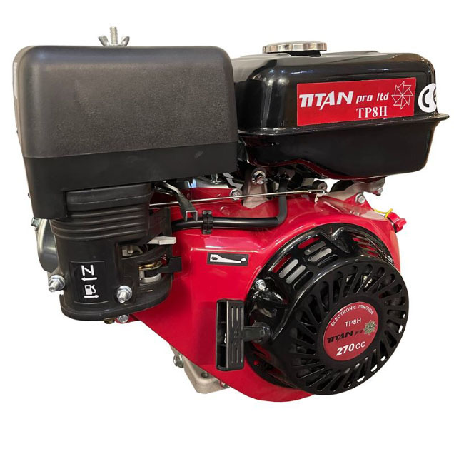 Titan Pro 8HP 270cc Petrol Engine 4-Stroke - 3 Year Maximus Warranty