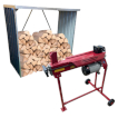Order  The Titan-Pro 7 Ton Electric Log Splitter is an electrically powered hydraulic unit with a 3 horse power 2200 watt power unit. This wood splitter will effectively chop and split wood with the greatest of ease and is designed for HEAVY DUTY domestic use. The 7 Ton Titan Pro Log Splitters can be ordered with a unique movable stand which provides adequate working height for the user.