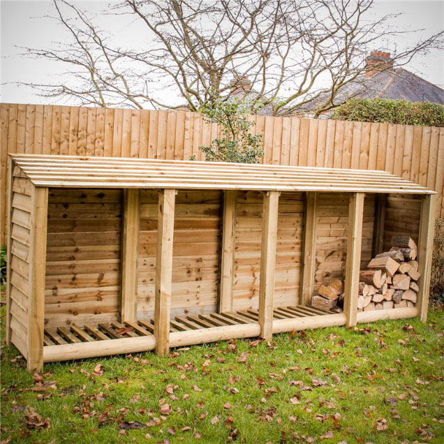 Order a Our XL Long log store offers an enormous amount of storage with a smart design - raised base and lower back panel allow for optimal air-flow meaning when it comes time to burn it you will get maximum heat output from your logs The increased storage space also means this store can hold a stunning 2.7 cubic metres of logs. Each log store is crafted from fully pressure treated timber meaning you will get the best of quality with incredible durability.