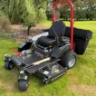 Side view of the Titan Pro 52-inch ride-on lawnmower, showcasing its great build quality.